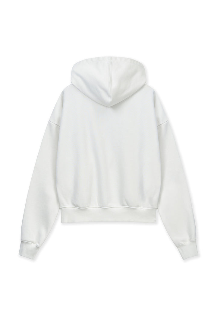 Matin Kim Graffiti Logo Zip Hoodie — White