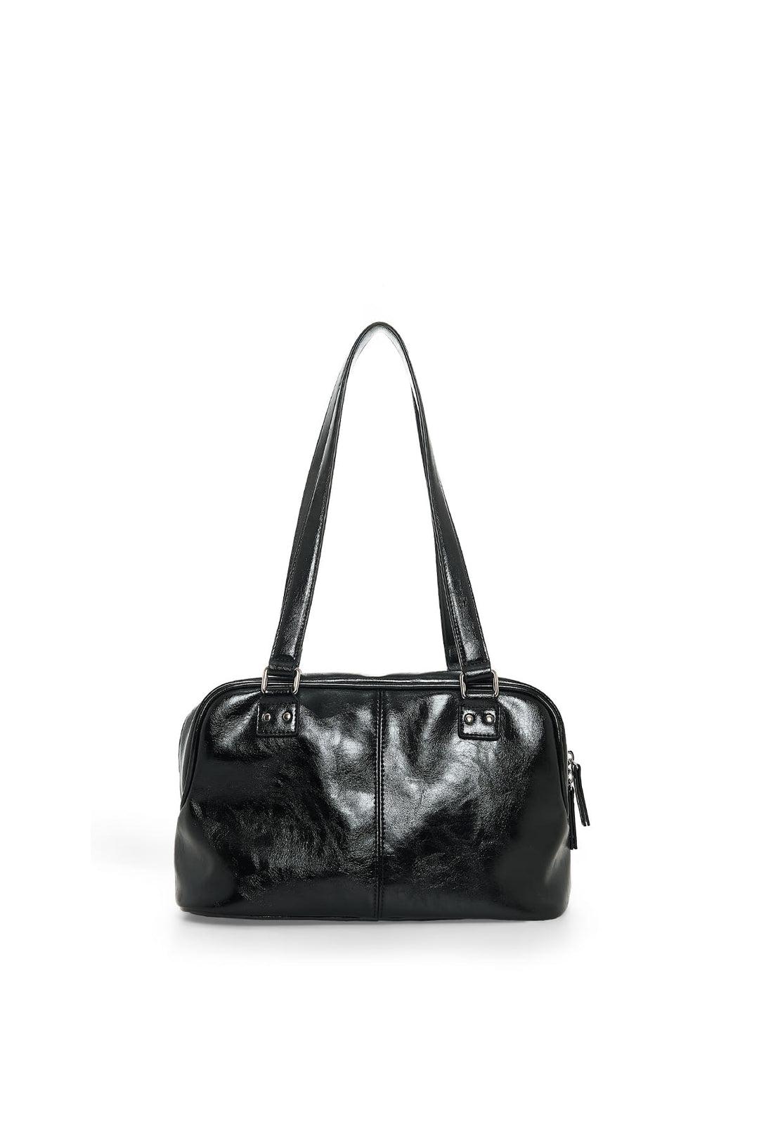 Matin Kim Double Pocket Brick Shoulder Bag — Black