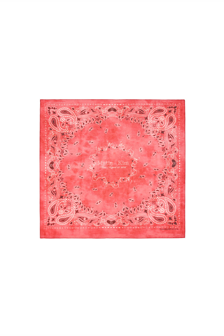 Matin Kim Vintage Printed Bandana — Red