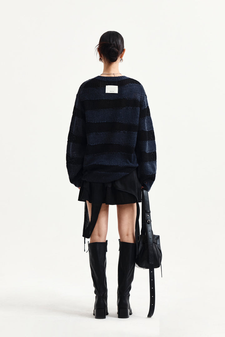 Matin Kim Multi Panel Layered Skirt — Black