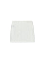 Matin Kim Mesh Logo Wrap Mini Skirt — White