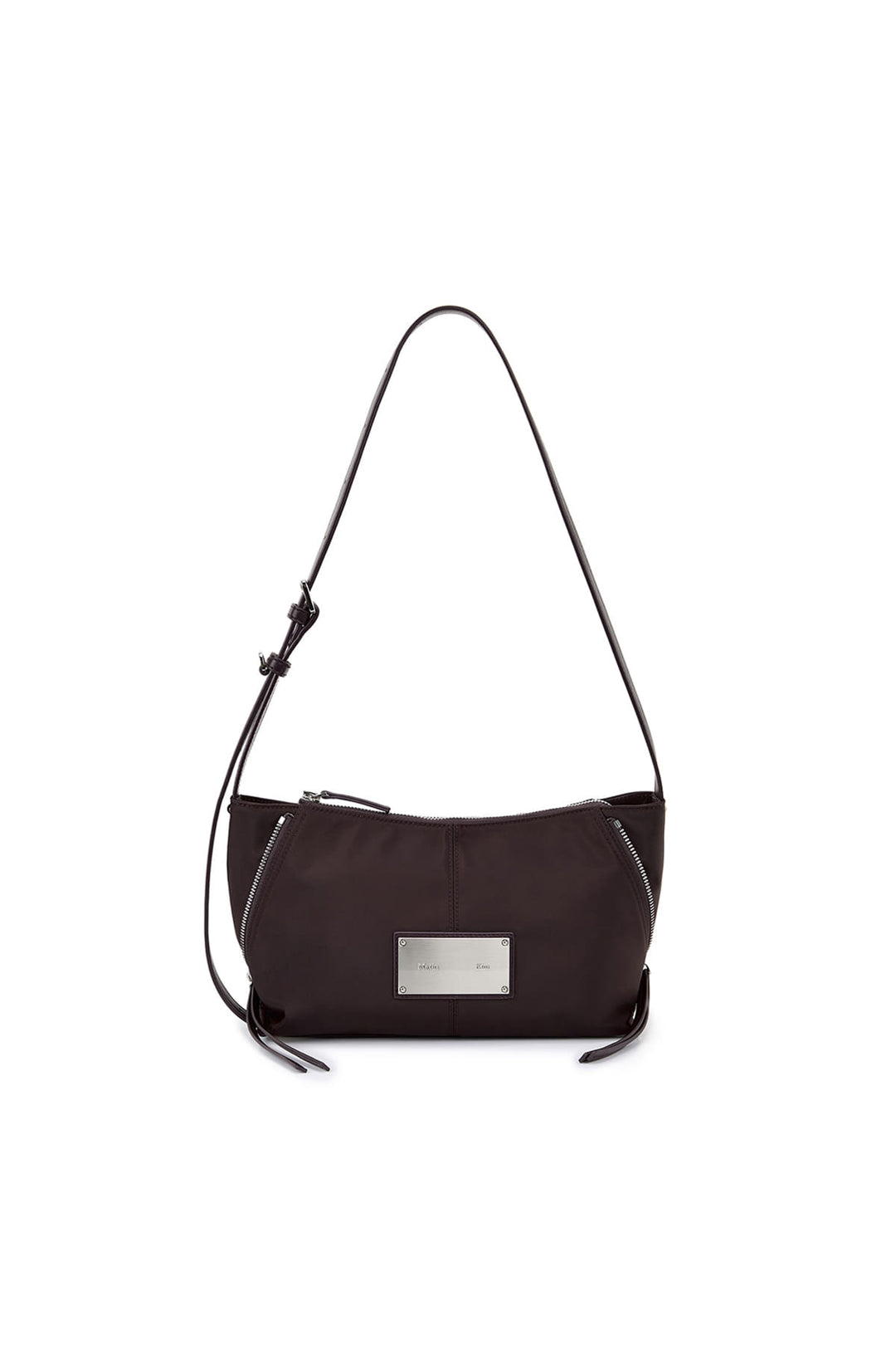 Matin Kim Side Zipper Two-Way Nylon Bag — Wine