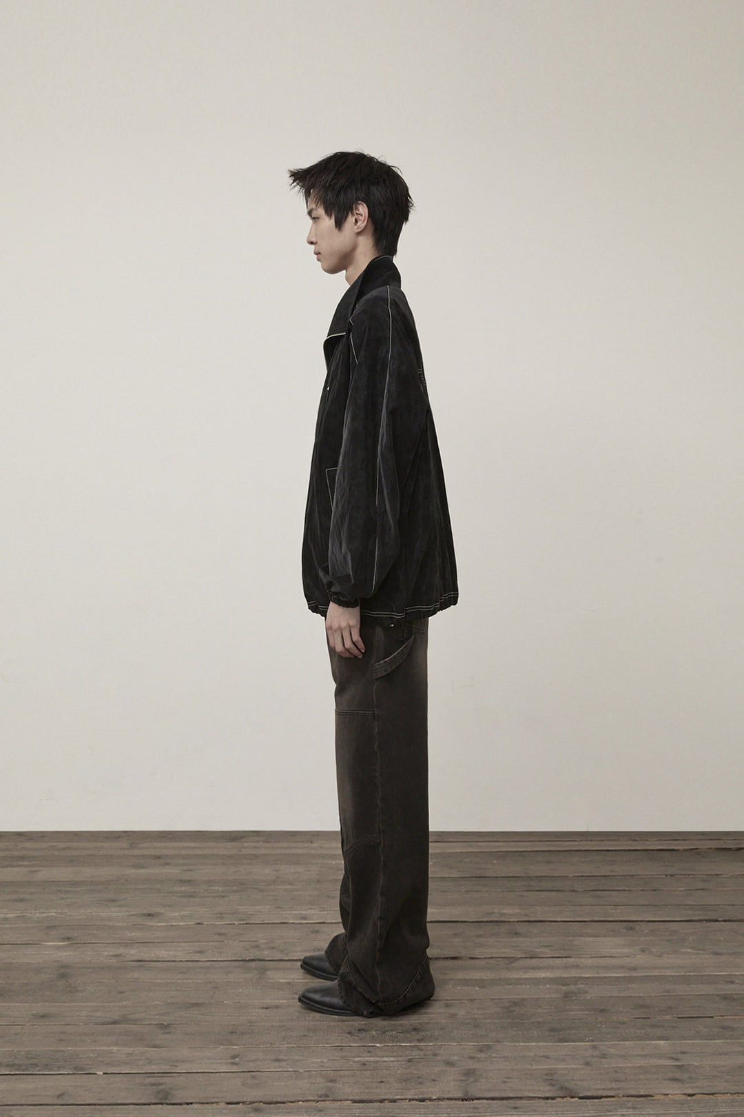 Matin Kim Stitch Point High Neck Jumper — Black