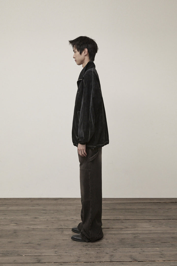 Matin Kim Stitch Point High Neck Jumper — Black