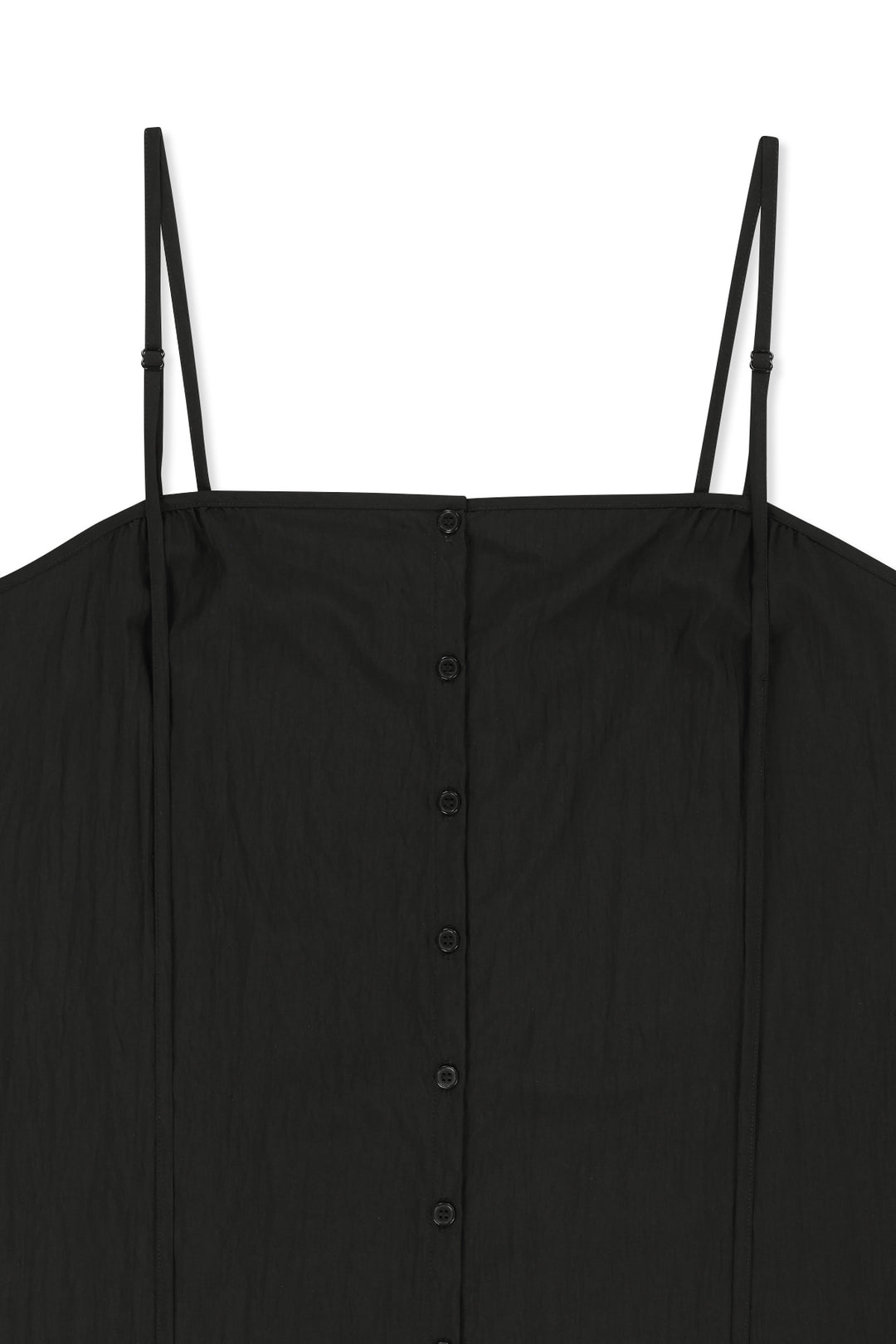 Matin Kim Button Sleeveless Blouse — Black