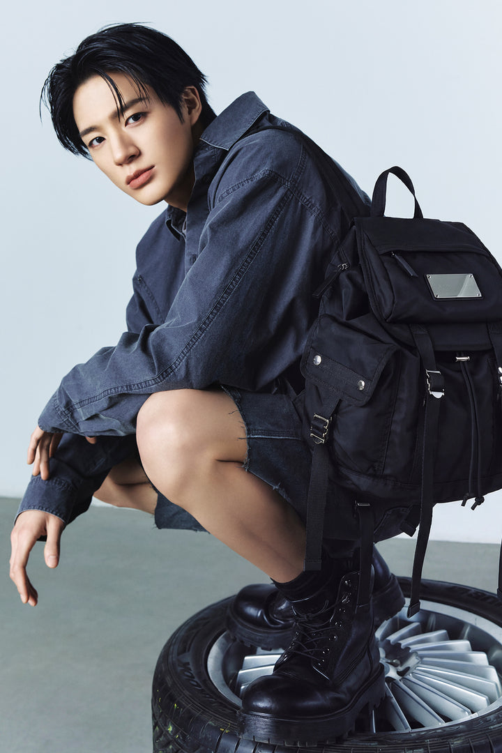 Matin Kim Pocket Utility Large Backpack — Black