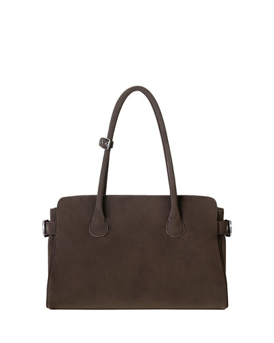 Stand Oil Linea Suede Crossbody Bag — Maroon