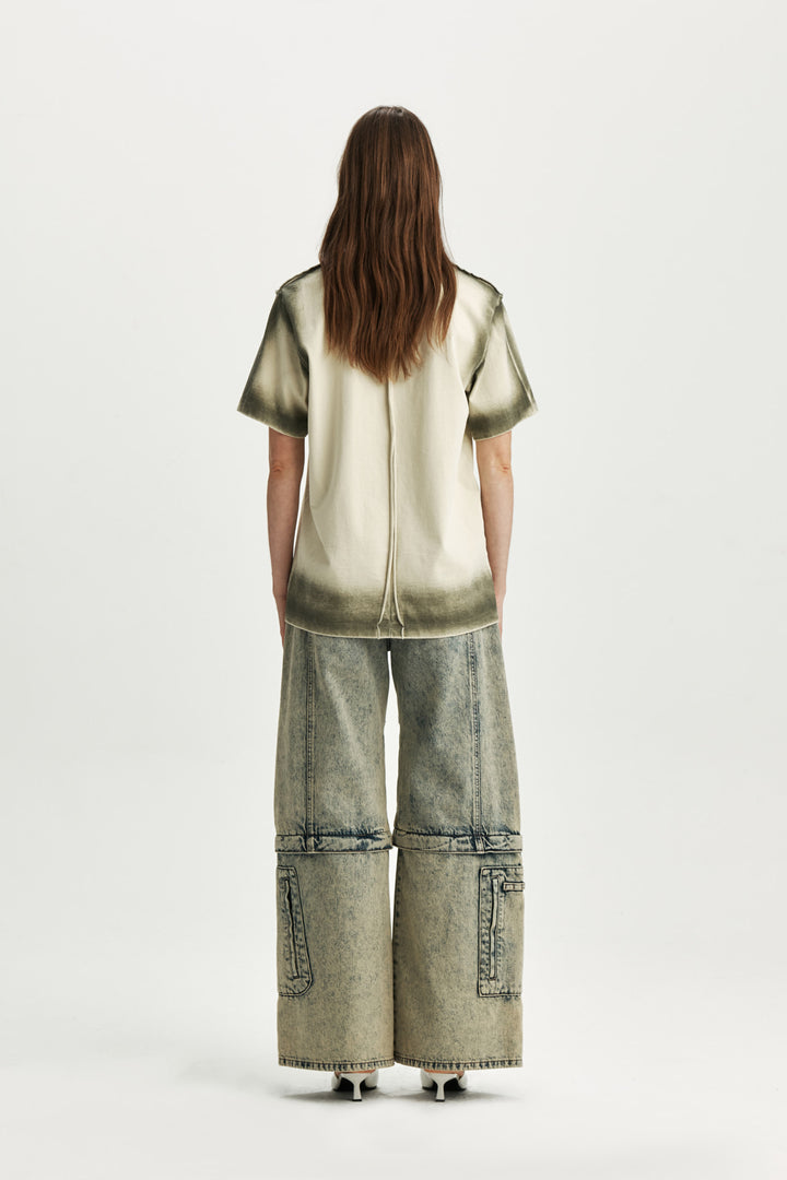 KIMMATIN Detachable Cargo Denim — Blue