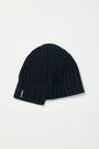 KIMMATIN Unbalance Knit Beanie — Black