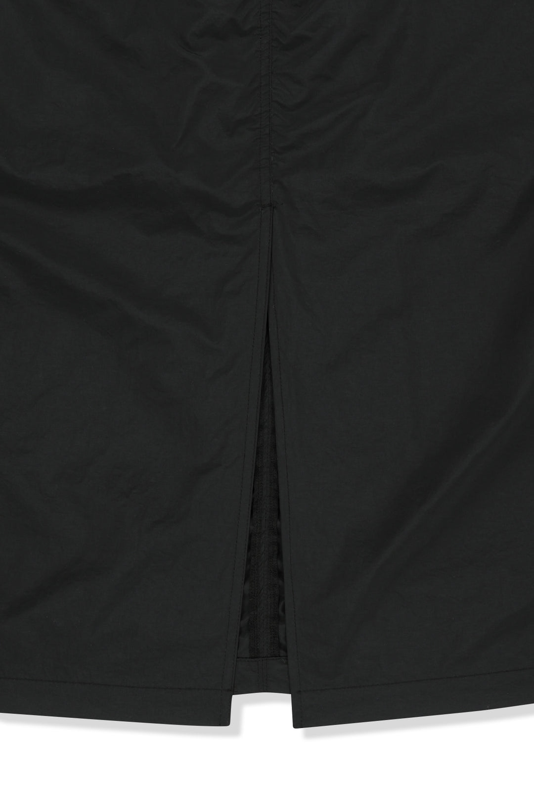 Matin Kim Patch Pocket Shirring Nylon Skirt — Black