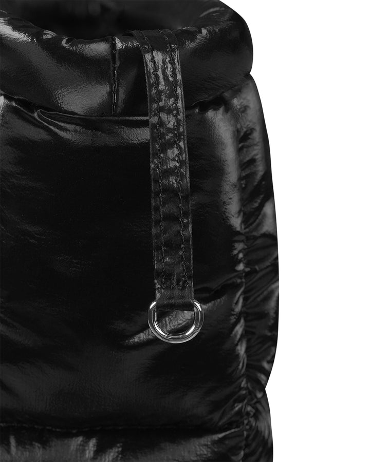 Stand Oil Bubble Bag — Padded Oblong Crossbody — Black