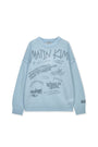 Matin Kim Graffiti Artwork Knit Pullover — Light Blue