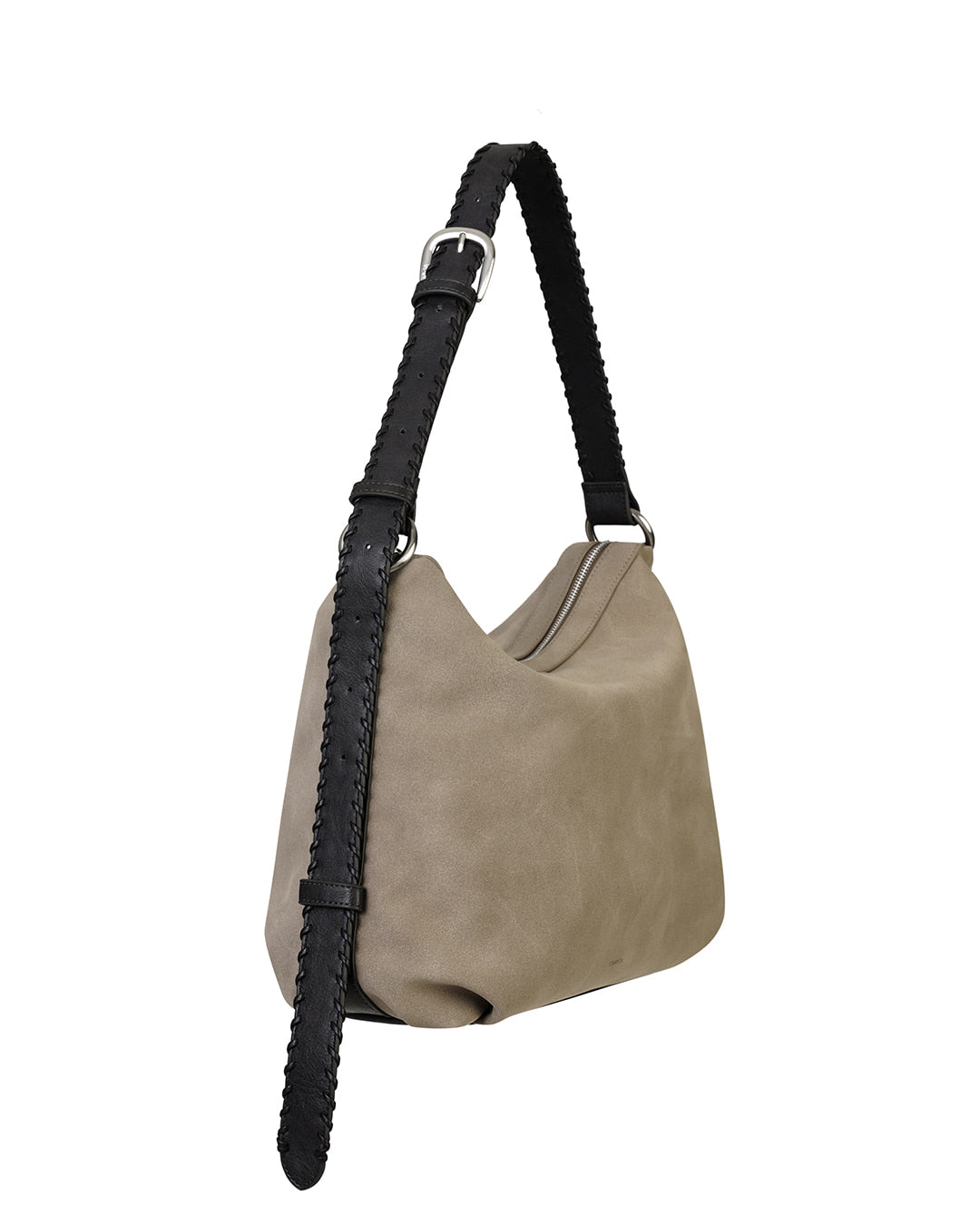 Stand Oil Seine Bag — Twisted Nubuck Crossbody — Taupe Combi