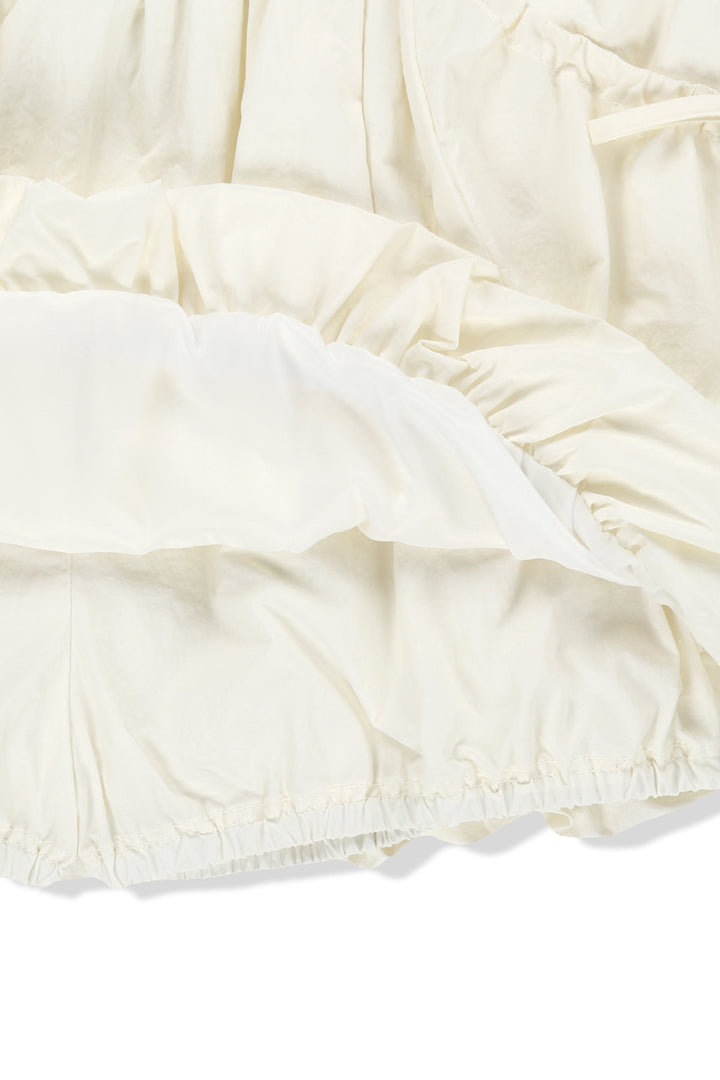Matin Kim Strap Detail Balloon Skirt — Ivory