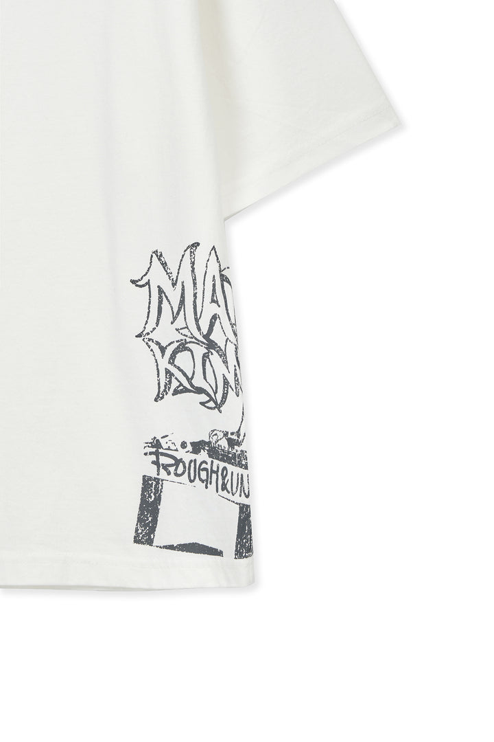 Matin Kim Vintage Graffiti Artwork Top — White