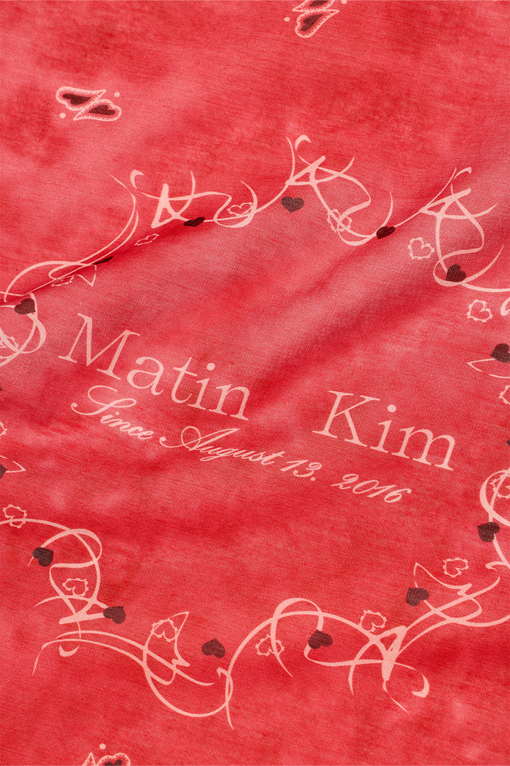 Matin Kim Vintage Printed Bandana — Red