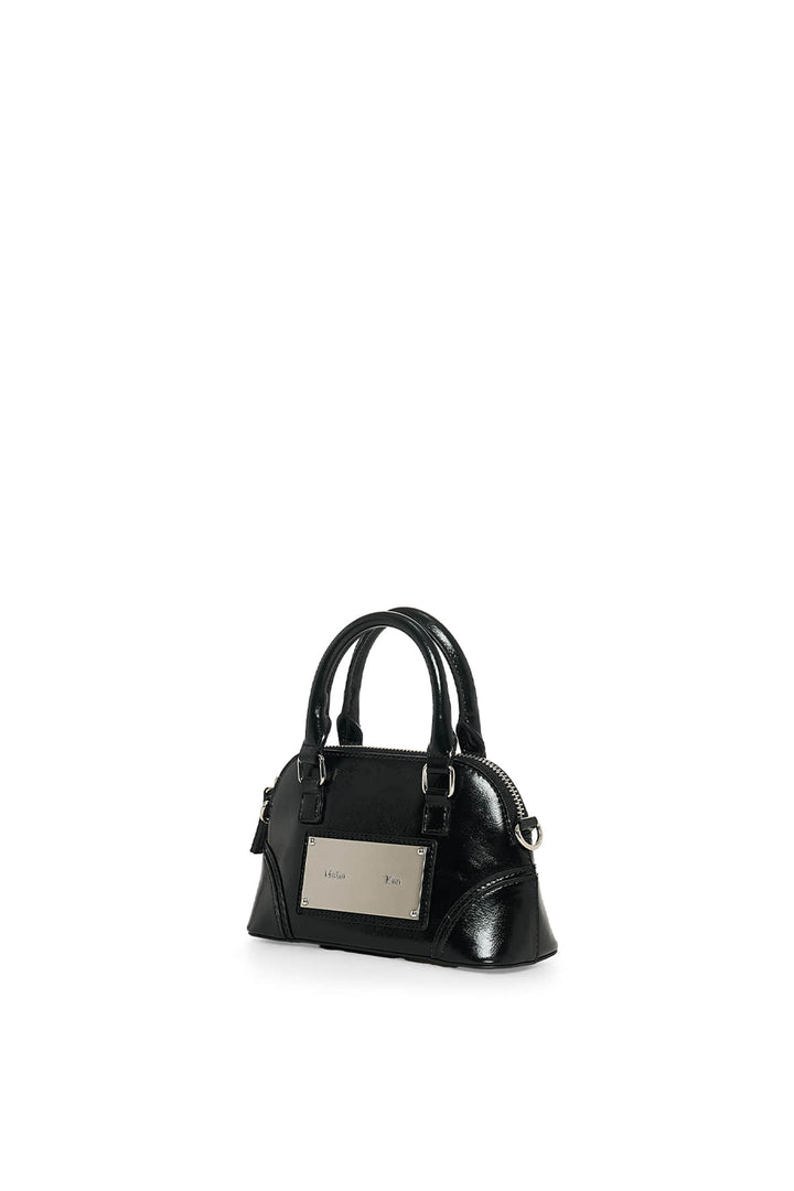 Matin Kim Curve Zip Mini Bag — Black