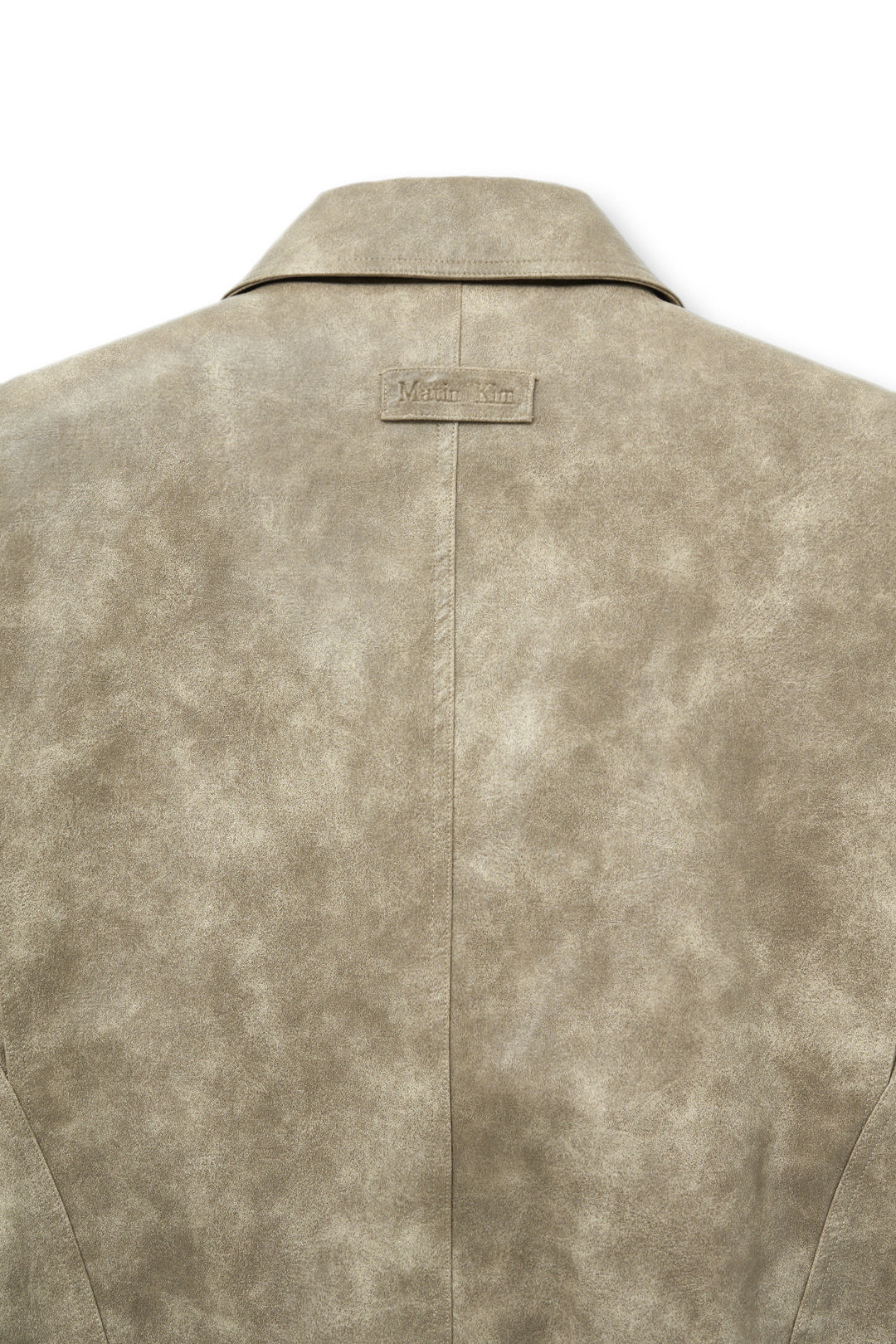 Matin Kim Faux Leather Belted Rider Jumper — Beige
