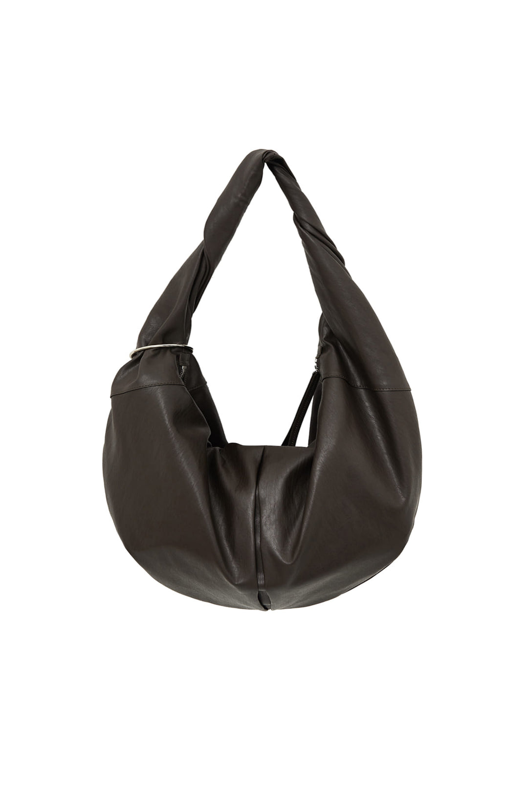 Matin Kim Twist Handle Large Hobo Bag — Brown