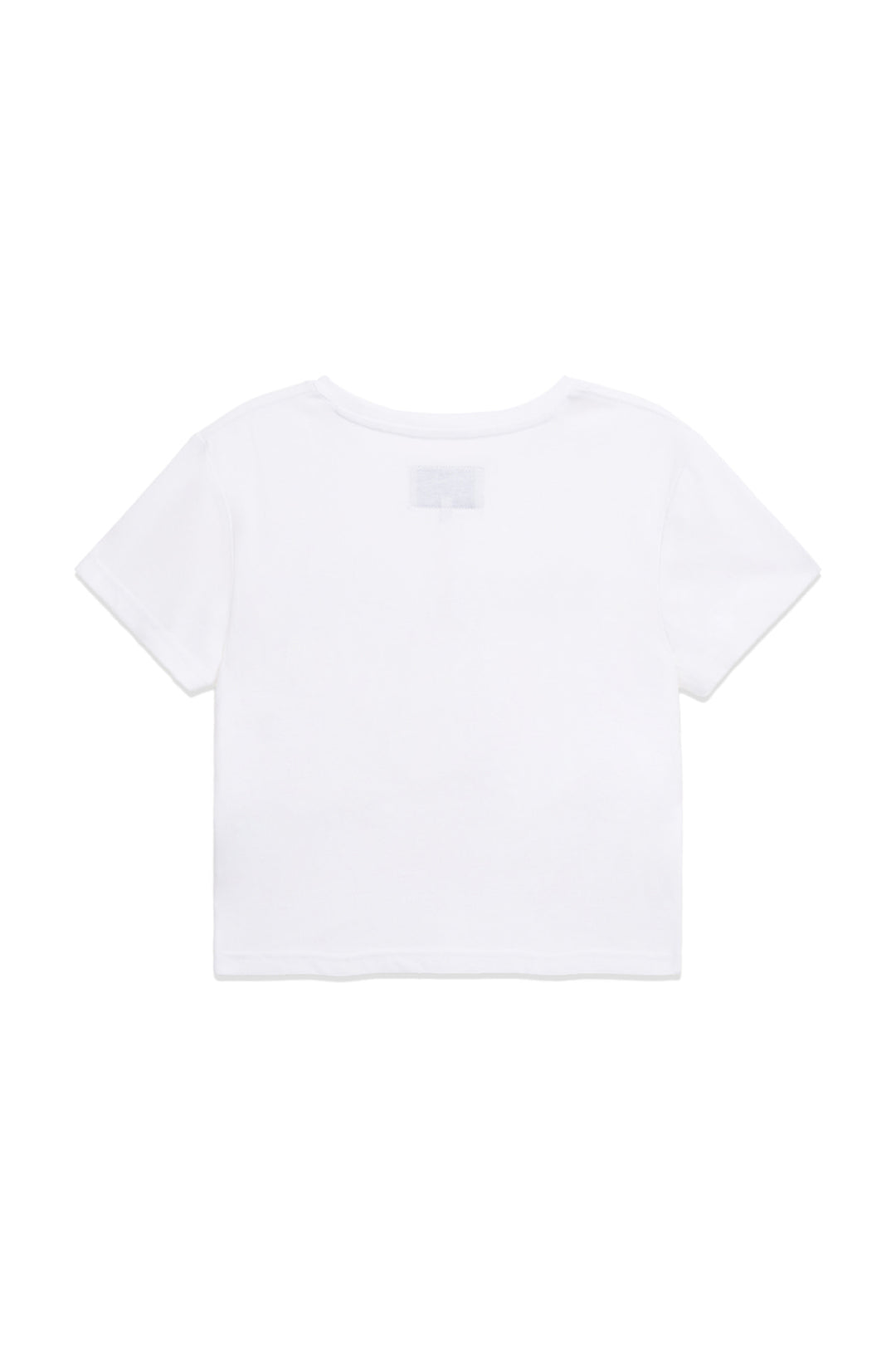 Matin Kim Stamp Logo Graphic Crop Top — White