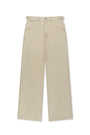 Matin Kim Side Tab Washed Cotton Pants — Beige