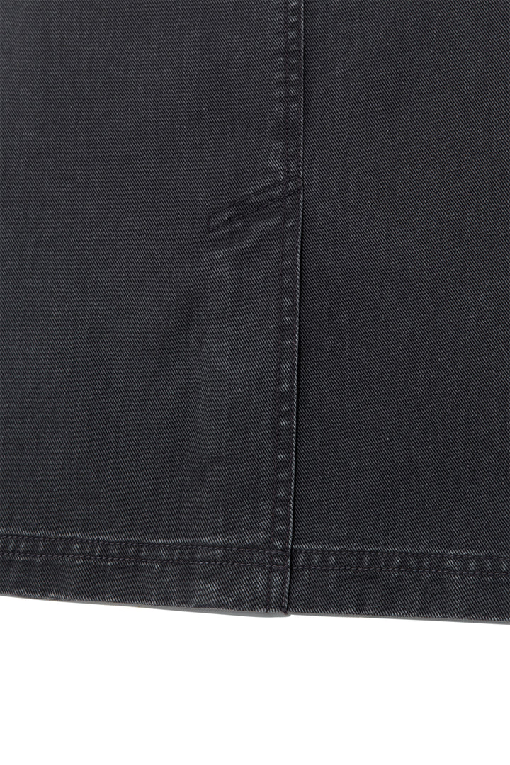 Matin Kim Side Pocket Point Midi Skirt — Charcoal