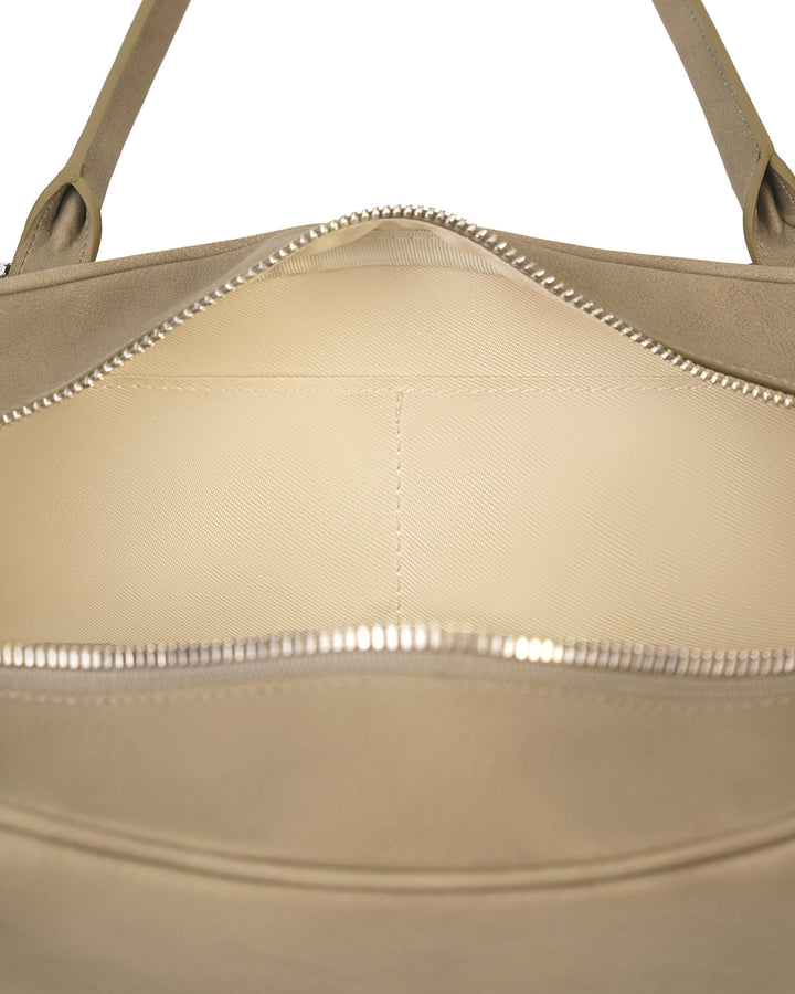Stand Oil Square Bowling Bag — Taupe