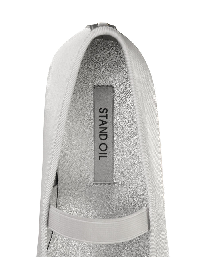 Stand Oil Faye Mary Jane — Semi-Square Flat — Mesh Silver