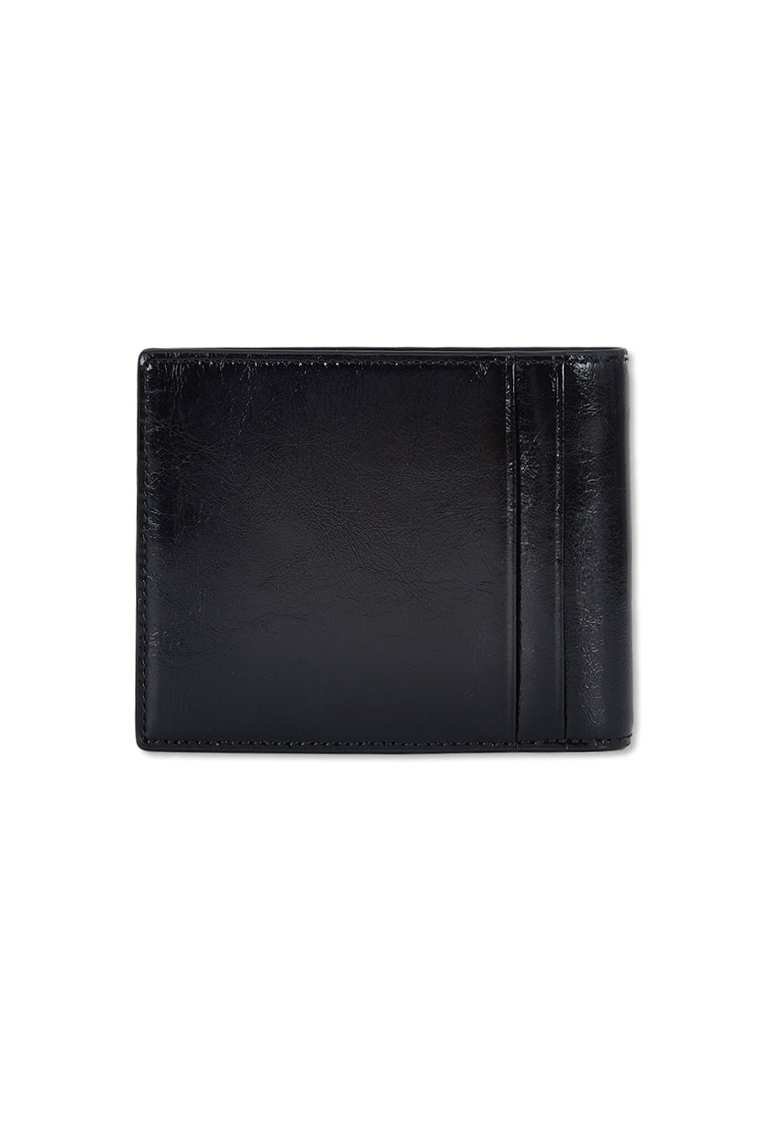 Matin Kim Steel Logo Business Wallet — Black