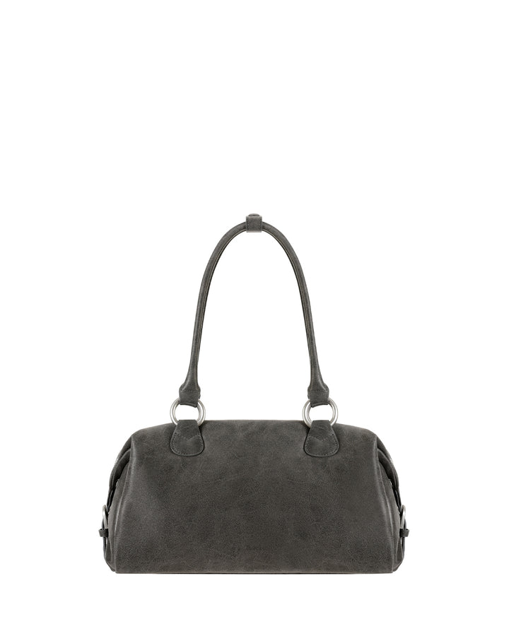 Stand Oil Zuni Bag — Washed Leather Crossbody — Gray