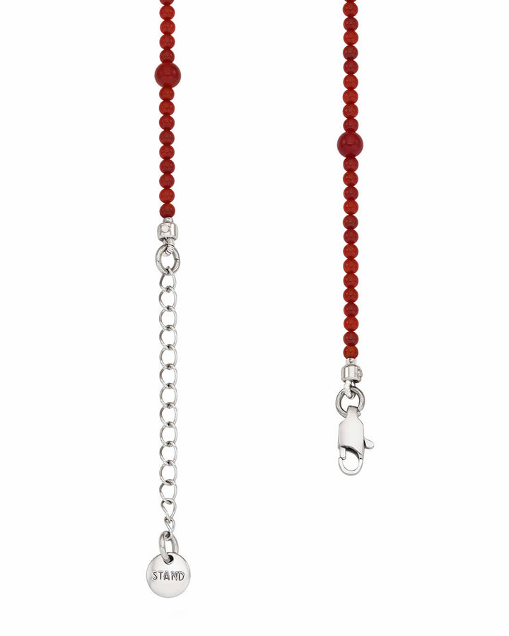 Stand Oil Jamano Pearl Necklace — Red