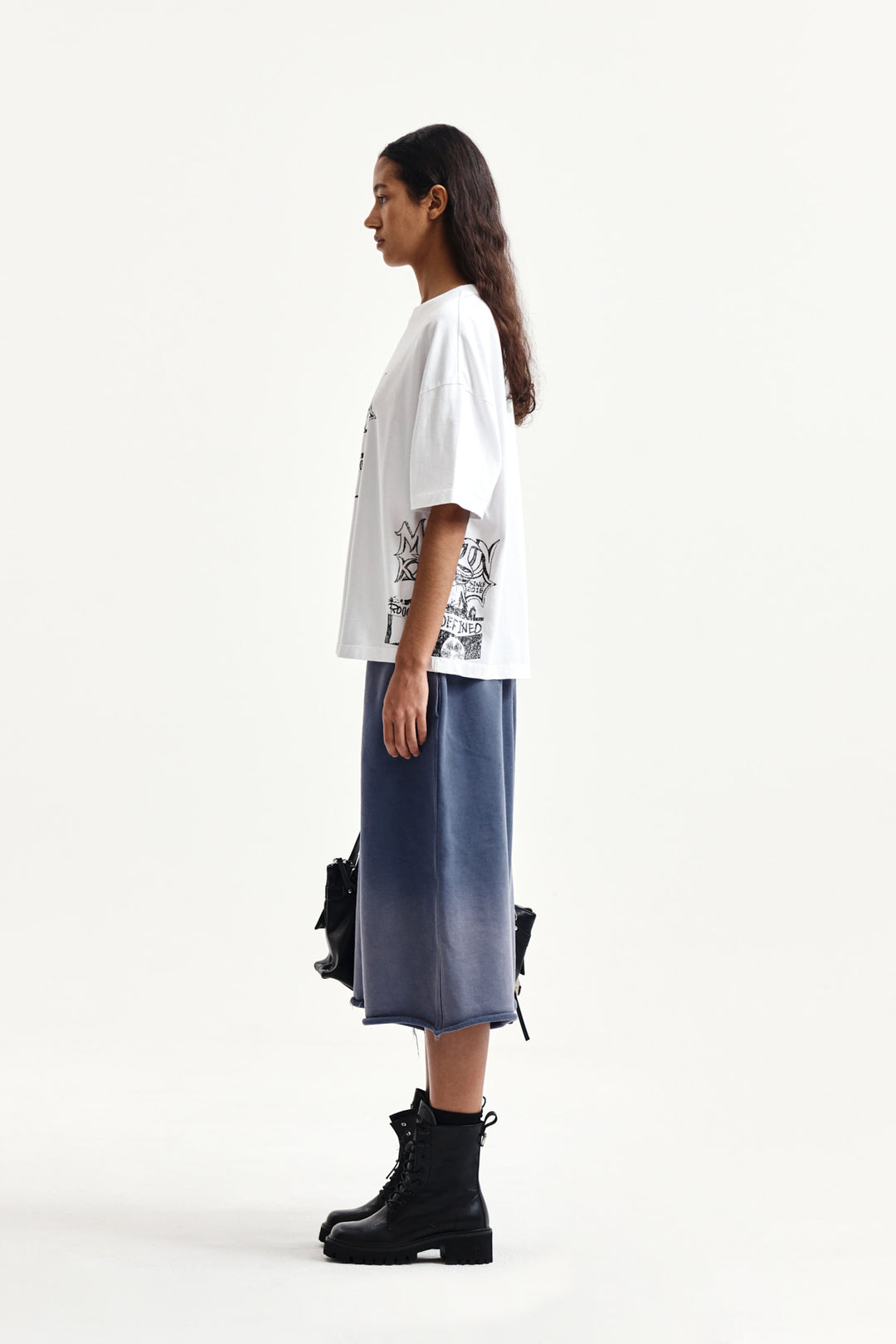 Matin Kim Vintage Graffiti Artwork Top — White
