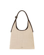 Stand Oil Ringo Bag — Reversible Canvas Crossbody — Raffia Brown