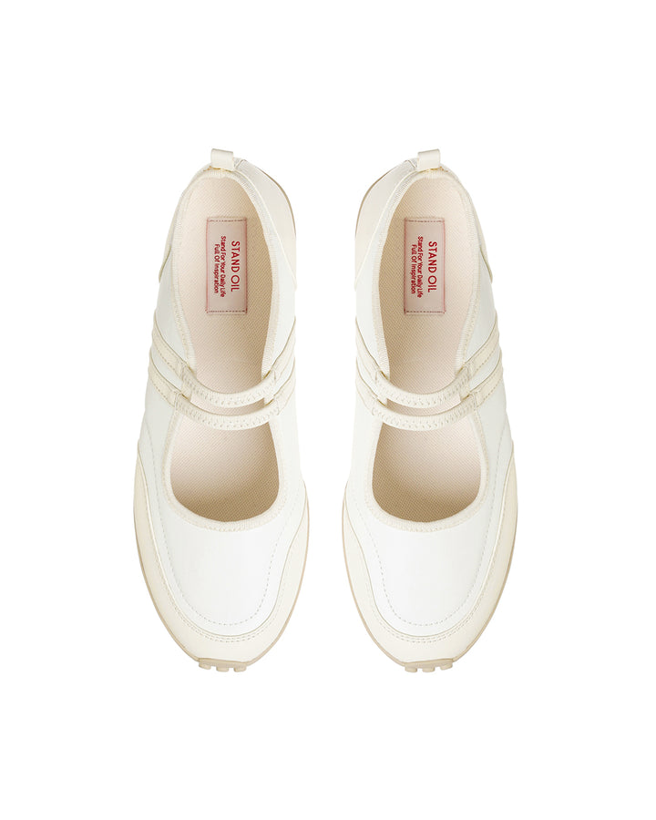 Stand Oil Strap Mary Jane Sneakers — Ivory