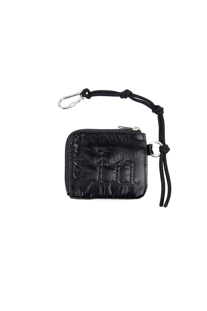 Matin Kim Logo Stitch Sporty Wallet — Black