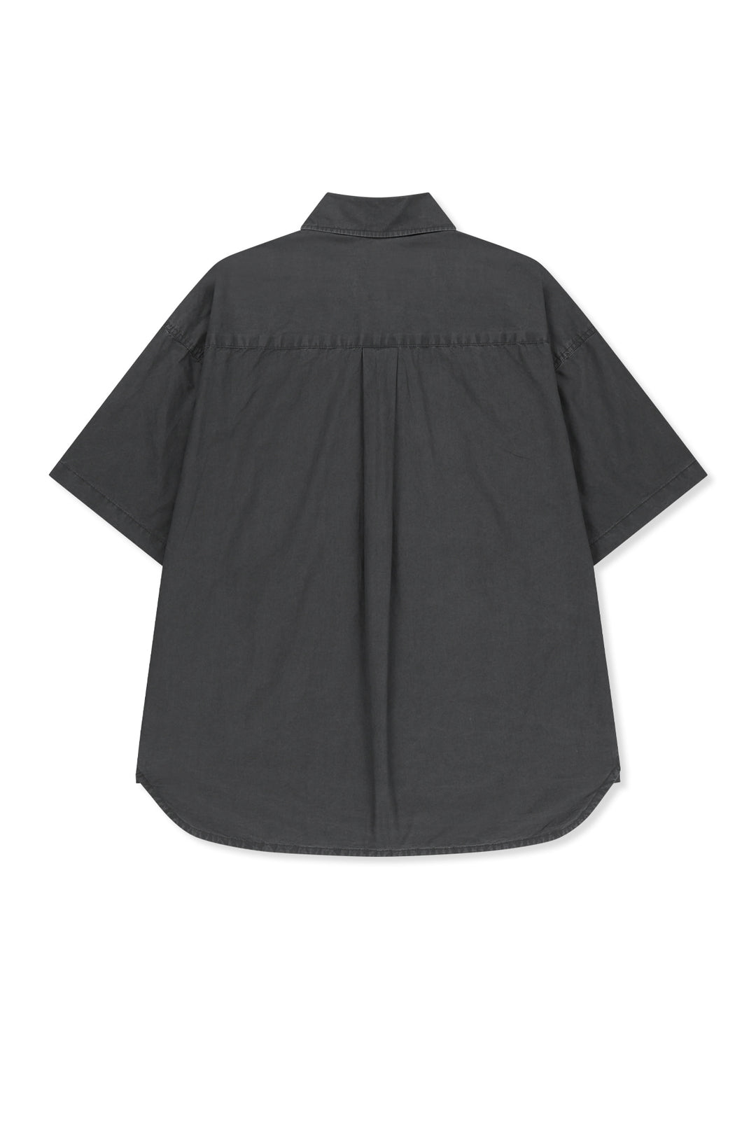 Matin Kim Half Sleeve Pocket Shirt — Charcoal