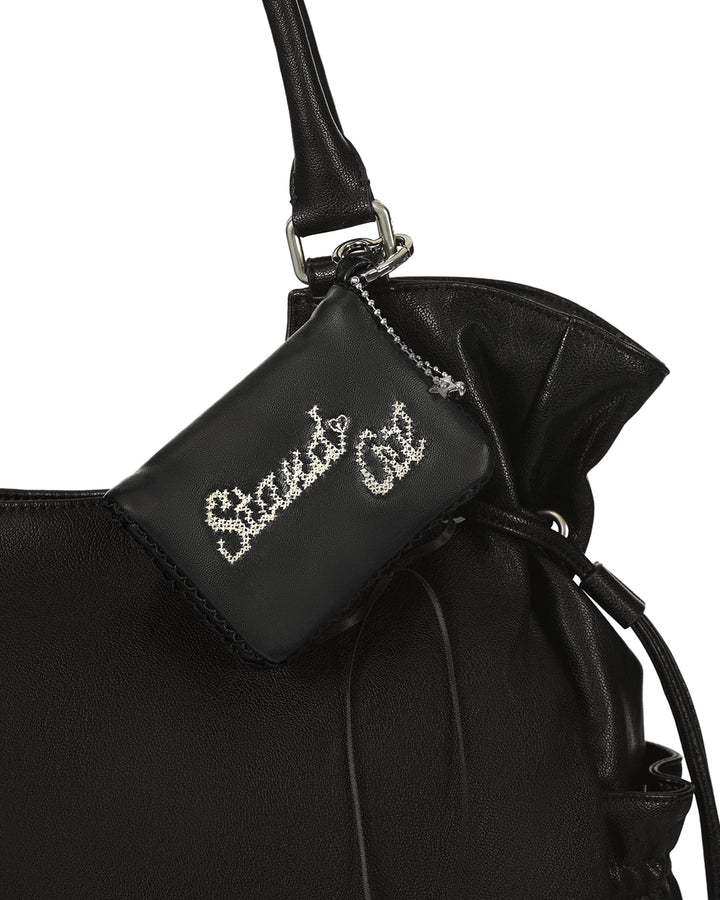 Stand Oil Memory Fluffy Keyring — Black