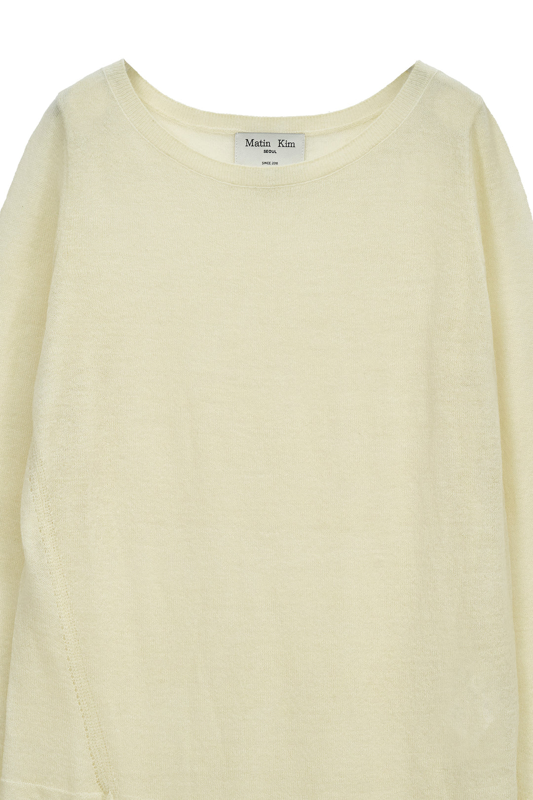 Matin Kim Mohair Layered Knit Pullover — Yellow