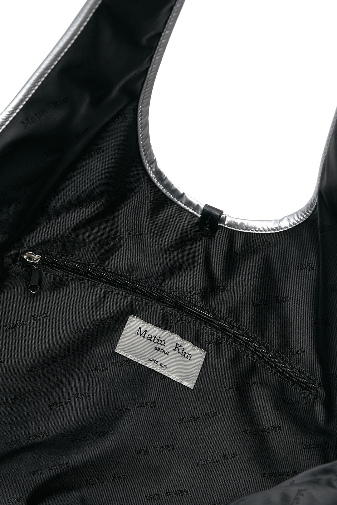 Matin Kim Logo Quilting Ecobag — Silver