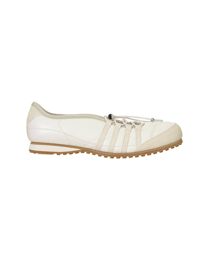 Stand Oil Tie Mary Jane Sneaker — Cream