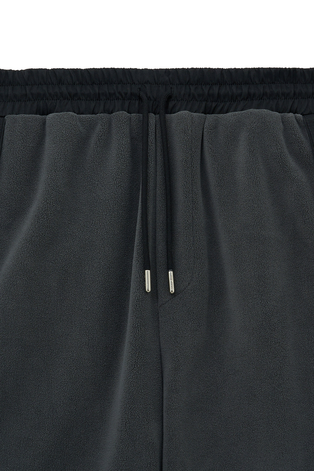 Matin Kim Sherpa Fleece Drawstring Pants — Charcoal