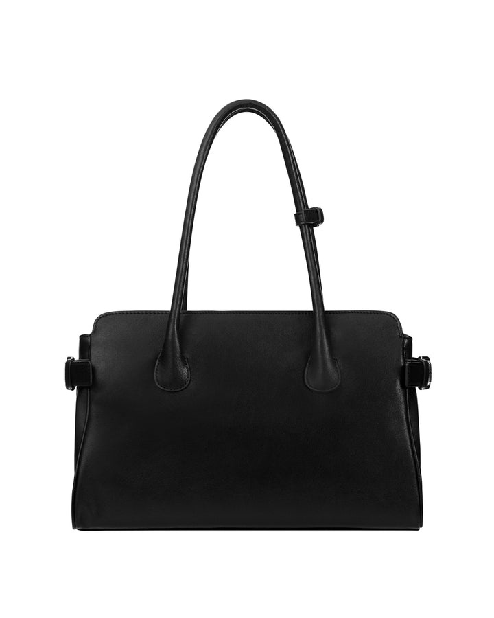 Stand Oil Linea Suede Crossbody Bag — Black