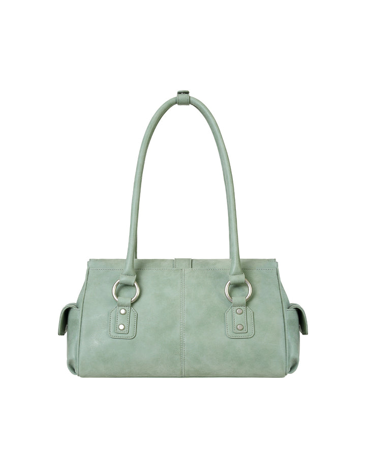 Stand Oil Beni Bag — Vintage Nubuck Crossbody — Mint