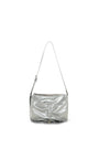 Matin Kim Front Shirring Ribbon Mini Bag — Silver