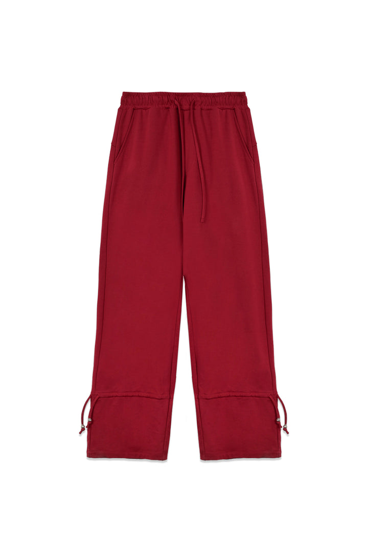 Matin Kim String Detail Sweatpants — Red