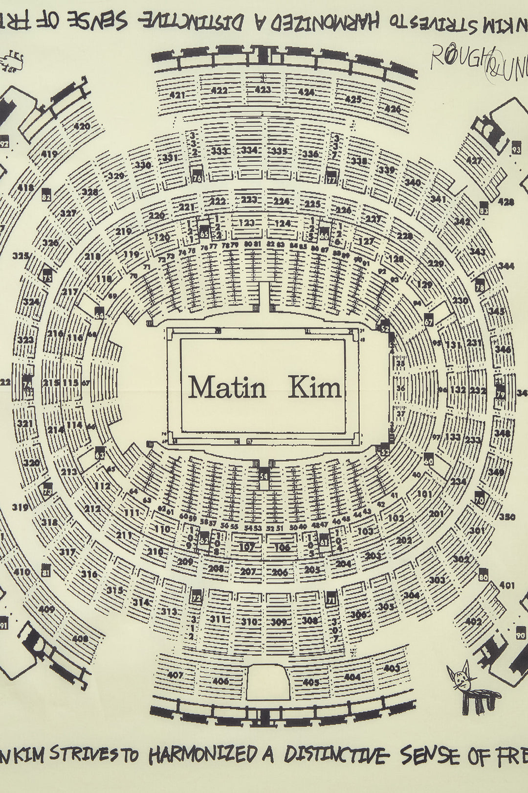 Matin Kim Logo Festa Bandana — Beige