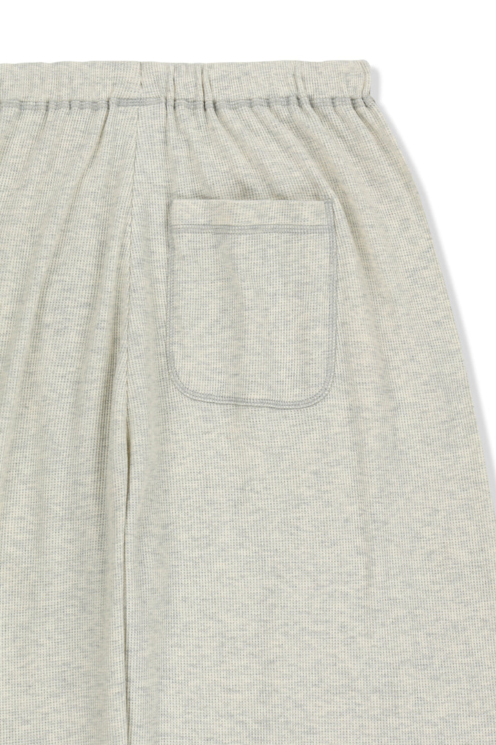 Matin Kim Sketch Graffiti Waffle Pants Light — Beige