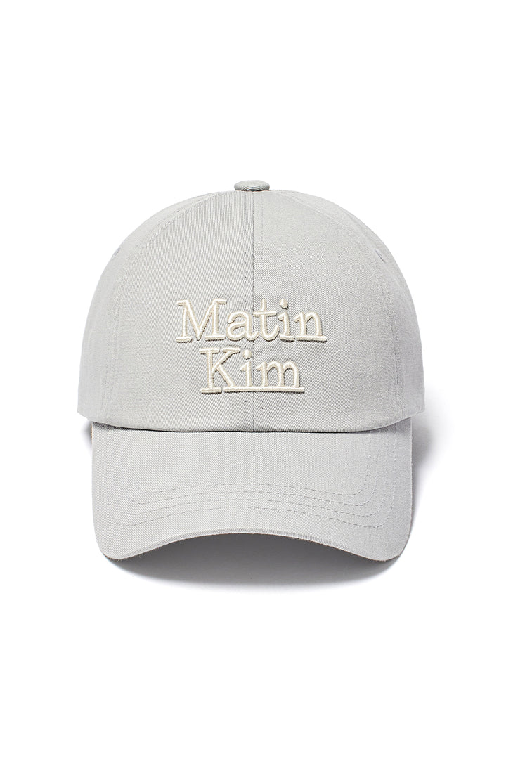 Matin Kim Volume Logo Ball Cap — Gray