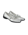 Stand Oil Strap Ballet Mary Jane — Silver