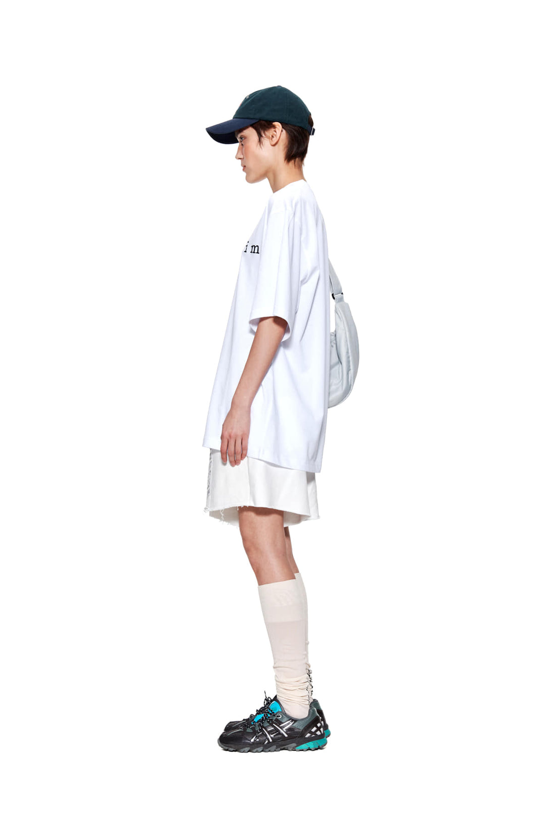 Matin Kim Embroidery Logo Top — White